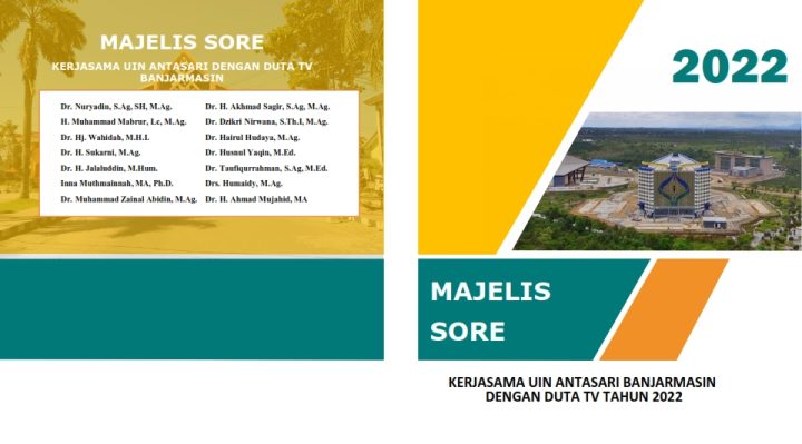 Book Cover: Majelis Sore : Kerjasama UIN Antasari Banjarmasin Dengan Duta TV Tahun 2022