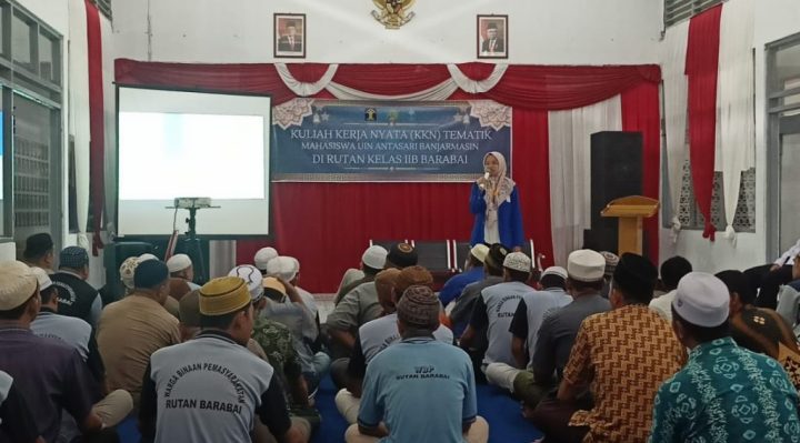 Saat KKN di Rutan Barabai, Syahma Azzahra Ajarkan Pentingnya Bahasa Arab